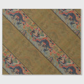 ドラゴン中国のシンボルアンティークアジア ラッピングペーパー (フラット)