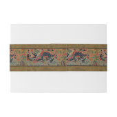 ドラゴン中国のシンボルアンティークアジア 招待状ベリーバンド (裏面例)