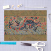 ドラゴン中国のシンボルアンティークアジア 薄葉紙 (クラフト)