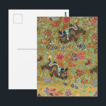 ドラゴン中国のバタフライ&フラワーカラフルアート ポストカード<br><div class="desc">そのデザインはインスパイア古代の本に日本のある文様と文様によって描かれている。この美しいアジアのドラゴンはカラフルと型枠は蝶と咲く花飛んでいるの美しい写真である。</div>