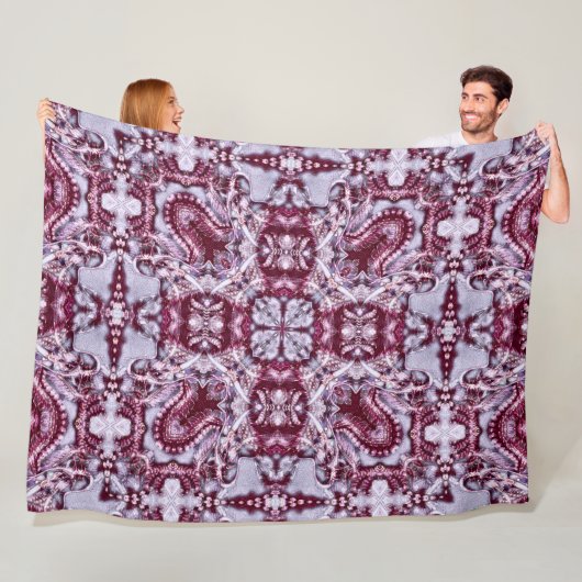 ドラゴン中国のホログラム曼荼羅 フリースブランケット (インサイチュ)