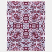 ドラゴン中国のホログラム曼荼羅 フリースブランケット (正面)