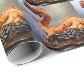 ドラゴン中国のラッピング紙 ラッピングペーパー (ロールコーナー)