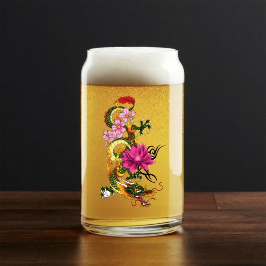 ドラゴン中国のロータスさくらんぼ ガラス缶