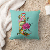 ドラゴン中国のロータスさくらんぼ クッション (ブランケット)