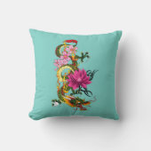 ドラゴン中国のロータスさくらんぼ クッション (正面)