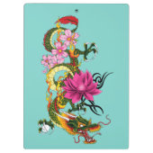 ドラゴン中国のロータスさくらんぼ クリップボード (裏面)