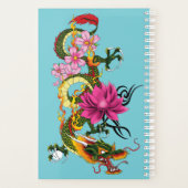 ドラゴン中国のロータスさくらんぼ プランナー手帳 (裏面)