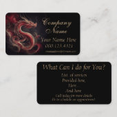 ドラゴン中国の名刺 名刺 (正面/裏面)