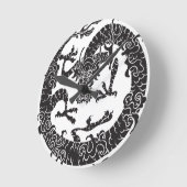 ドラゴン中国の時計 ラウンド壁時計 (傾斜)
