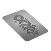 ドラゴン中国の、ステンレススティール効果 マグネット (右側)