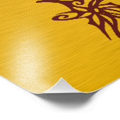 ドラゴン中国の、レッド・ドラゴン、ファンタジー、神話 フォトプリント            (角)