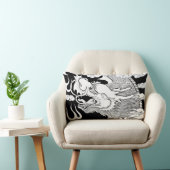 ドラゴン付きランバー装飾用クッション ランバークッション (椅子)