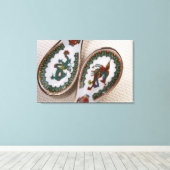 ドラゴン伝統的とフェニックススプーン キャンバスプリント (インサイチュ (ウッドフロア))