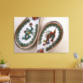 ドラゴン伝統的とフェニックススプーン キャンバスプリント (インサイチュ (リビング))