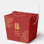ドラゴン伝統的フェニックス中国のレッド フェイバーボックス (正面)