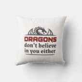 ドラゴン信じもお前には クッション (裏面)