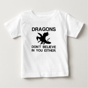 ドラゴン信じも君には入らぬ ベビーTシャツ