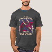 ドラゴン側のクエストTシャツを先送りしない Tシャツ (正面)