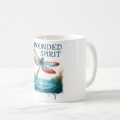 ドラゴン前向きフライ肯定 コーヒーマグカップ (正面右)