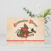 ドラゴン卒業お祝い 招待状 (スタンド正面)