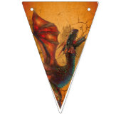 ドラゴン印刷可能バナー バンティングフラッグ (第1の旗)