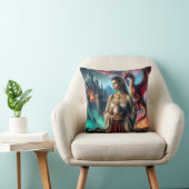 ドラゴン卵を持つ小妖精や小人 クッション (椅子)