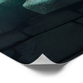 ドラゴン卵を持つ小妖精や小人 ポスター (角)