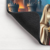 ドラゴン卵を持つ小妖精や小人 マウスパッド (コーナー)