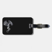 ドラゴン及び剣の荷物のラベル ラゲッジタグ (裏面横)