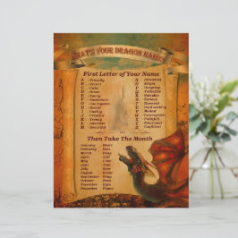 ドラゴン名は何を印刷可能