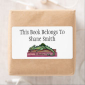 ドラゴン名前をカスタムするブックラベル ラベル (インサイチュ)