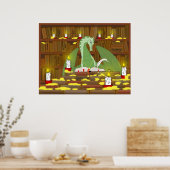 ドラゴン図書館 ポスター (キッチン)