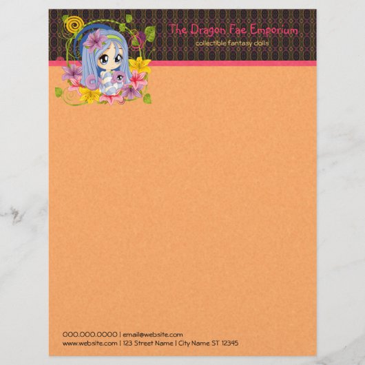 ドラゴン妖精 レターヘッド (正面)