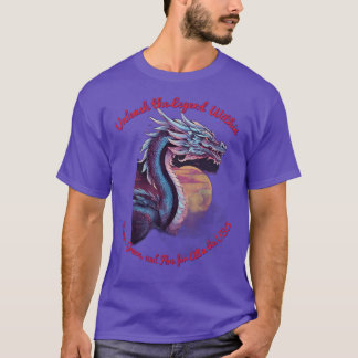 ドラゴン威厳のあるアート – 伝説を解き放つ Tシャツ