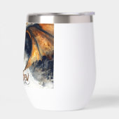 ドラゴン威厳のあるヘッドウォーター色イラストレーション (左面)