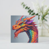 ドラゴン威厳のあるポートレート 招待状 (スタンド正面)