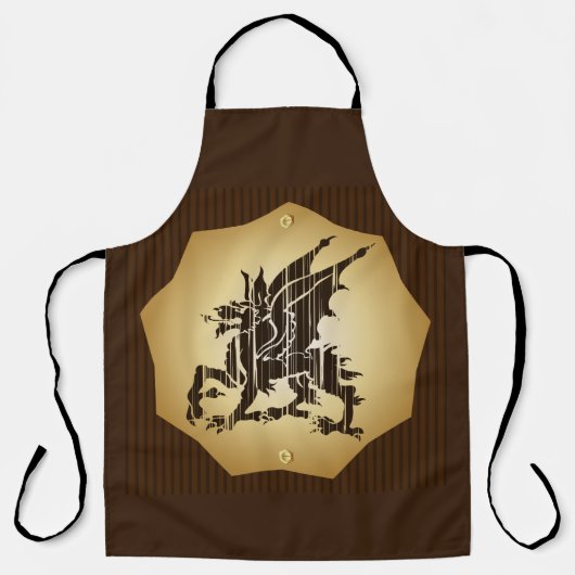 ドラゴン家紋 エプロン (正面)