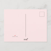 ドラゴン少女の小さな誕生日パーティー インビテーションポストカード (裏面)