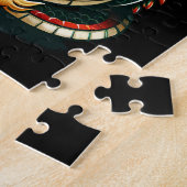 ドラゴン年2024年旧正月の繁栄を受け入れる ジグソーパズル (側面)