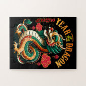 ドラゴン年2024年旧正月の繁栄を受け入れる ジグソーパズル (横)