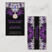 ドラゴン幻想フラクタル芸術作品の名刺 名刺 (正面/裏面)