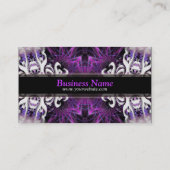 ドラゴン幻想フラクタル芸術作品の名刺 名刺 (裏面)