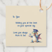 ドラゴン幼稚園メッセージカード フェイバータグ (裏面)