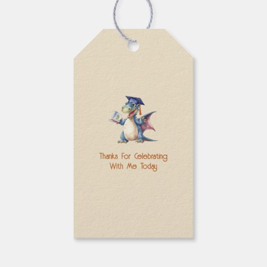 ドラゴン幼稚園卒園カスタムギフタグ ギフトタグ (裏面)