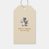 ドラゴン幼稚園卒業者　カスタムギフトタグ ギフトタグ (裏面)