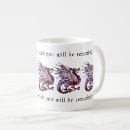 ドラゴン恐怖引用文 – 勇気と強さを受け入れる コーヒーマグカップ