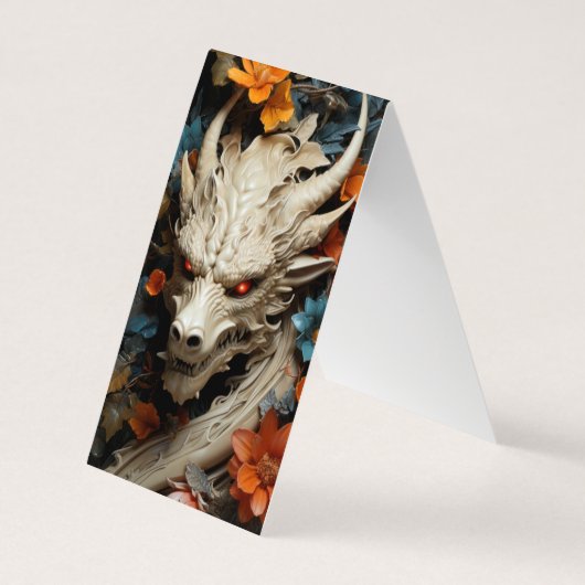 ドラゴン折りブックマーク 名刺 (裏面)