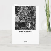 ドラゴン挨拶カー縁どド カード (裏面)