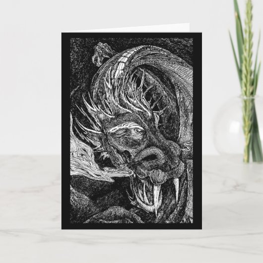 ドラゴン挨拶カー縁どド カード (正面)